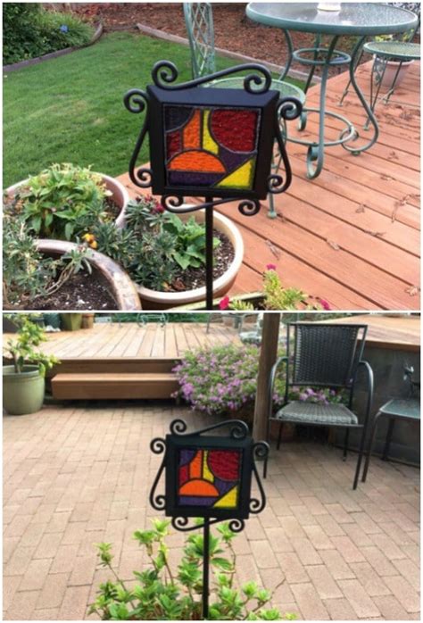 DIY Stained Glass Garden Stakes: Add a Pop of Color to Your Outdoor S.